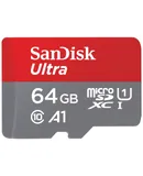 SanDisk 64GB Ultra microSDXC UHS-I Memory Card - Up to 140MB/s, C10, U1, Full HD, A1, MicroSD Card - SDSQUAB-064G-GN6MA [New Version]
