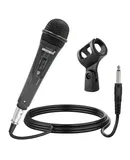 Microphone XLR Dynamic Mic Karaoke Singing Handheld Microfono Wired Professional Unidirectional 1/4 Plug In Cord Connection for Vocal DJ Music