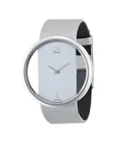 Reloj Calvin Klein Mujer | Coleccion Glam | Modelo K9423193 | Caja Redonda | Ø 42mm Acero inoxidable | Cierre Hebilla | Movimiento Cuarzo | Dial Gris | Cristal Mineral | Correa Nylon Gris | 30m / 3 ATM | Línea Clásico