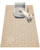 Cat Litter Mat, Litter Trapping Mat Soft on Kitty Paws, Large Litter Box Mat 60*90*0.7cm Scatter Control for Cat Litter, Waterproof and Extra Large Litter Box Carpet.