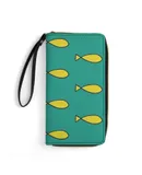 Bojack ! Princess Carolyn Cosplay Fishy Wallet for Womens PU Leather Zip Around Wallers Clutch Wristlet Travel Long Purse