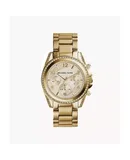 Reloj Michael Kors Mujer | Coleccion Ladies | Modelo Mk5166 | Caja Redonda | Ø 39mm Acero inoxidable | Cierre Desplegable | Movimiento Cuarzo | Dial Dorado | Cristal Mineral | Correa Acero inoxidable Dorado | 50m / 5 ATM | Línea Casual