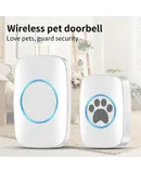 Home wireless touch doorbell Smart LED flashing pet dog doorbell Waterproof pager flashing ring dong doorbell