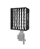 Godox FS50 Quick Release Rectangular Softbox Light Diffuser with Grid & Soft Cloth for Product Photography Studio Lighting Live Stream Comapatible with Godox FH50Bi/FH50R Flexible LED Light