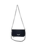 Zadig & Voltaire Suede Bag Crossbody Bags for Women Clutch Purses Leather Chain Shoulder Bags Evening Handbags