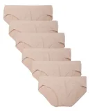 6 Pack Hipster Brief Nylon Spandex Underwear