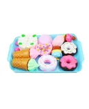 Play Food Sets for Kids Kitchen - Kitchen Accessories for Kids - Toy Food - Pretend Play Plastic Desserts Cake Ice Cream
