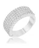 Gwen 1ct CZ Wide Ring