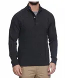 Flags & Anthem Plainview Mock Neck Sweater In Charcoal