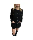 Thml Frances Midi Cardigan In Black