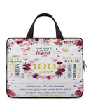 Happy 100th Birthday Laptop Bag Women Man 10 12 13 15 17 Inch Office Notebook Travel Computer Handbag Waterproof Bag Notebook Cover