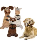 3 Pack Dog Squeak Toys,Tough Layer Plush Dog Toys, Puppy Teething Toys, Dog Toys for Large Dogs, Dog Stuffed Animals Chew Toy,Teething Toys Pet Chew Toys,Tuff Dog Toys for Puppies Large Dog