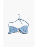 Blue Allium Bandeau Top
