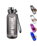 Water Bottle, BOTTLED JOY 1 Litre Sports Water Bottle with Time Markings and Reusable, 32 Oz Leakproof DUNDUN Water Bottle BPA-Free, Flip Top for Sports, Cycling, Camping
