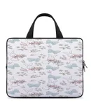 Cute Rabbit Pattern Laptop Bag Women Man 10 12 13 15 17 Inch Office Notebook Travel Computer Handbag Waterproof Bag Notebook Cover