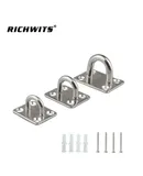 Square boat buckle sunshade sail shed accessories Eye plate boat lock yacht boat accessories-5mm (with screws) -316 Pack of five