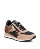 Xti Women's Lace-Up Sneakers In Beige/khaki