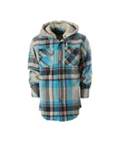 Gioberti Boys Removable Hoodie Plaid Checkered Flannel Shirt