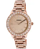 Fossil Womens Jesse ES3020 Pink Stainless-Steel Analog Quartz Fashion Watch