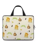 Pancake Maple Illustration Laptop Bag Women Man 10 12 13 15 17 Inch Office Notebook Travel Computer Handbag Waterproof Bag Notebook Cover