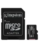 Kingston - Microsdxc Canvas Select Plus 128gb Memory Card And Adapter - Black
