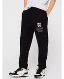 Hugo Men's Dapurlonga Square Logo Sweatpants, Black