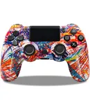 Graffiti lines gamepad, Wireless Game Controller, Wired connection, Bluetooth connection, Wireless connection, Gamepad