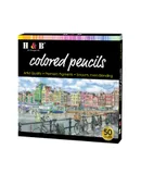 H&B Oil Colored Pencils Set 50 Color Pre-Sharpened Color Sketch Pencils Art Supplies for Students Adults Artists Drawing Sketching Coloring Books Decoration DIY Projects Present Gift