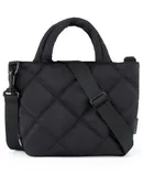 BAGSMART Crossbody Bags for Women, Quilted Grid Puffer Tote Handbag Shoulder Bag Small Purse,Black