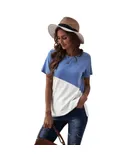 Women's Loose Casual Tee Shirt - Stylish Top with Side Split