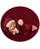 Christmas born Photography Props Boy Girl Crochet Clothes Santa Claus Red Hat Pants Photo Shoot Props Costume