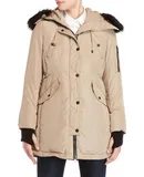 Bcbgeneration Women's Down Puffer Coat Hooded In Beige