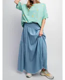 Easel Be The Star Top In Atlantic Green