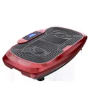 Vibration Plate Fitness Platform Exercise Machine Vibrating Lymphatic Drainage Shaking Full Body Shaker Workout Vibrate Stand Shake Board Sport Gym for Weight Loss Fat Burner for Women Men-Red