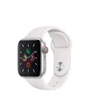 Apple Watch Series 5 - Silver Aluminum Case with White Sport Band (GPS , 40mm) (Refurbished)