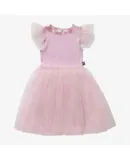 Petite Hailey Girls Luby Frill Tutu Dress In Pink