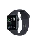 Apple Watch SE (2nd Generation) (GPS, 44 mm) - Aluminum Case with Black Sport Band, M/L (Refurbished)