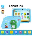 Tablet 10.1 inch Android 10 12GB+512GB 1280* 800 High Definition Screen Learning Tablet Safe and Protected Design 2500mAh Large Capacity Battery Available in Multiple Memory and Color Options-12G+512G  blue