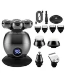7-blade men's razor, digital display razor, full body wash razor multi-function hair cutter nose hair cutter