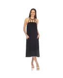 Women's Braided Strap Midi Dress
