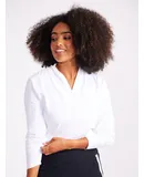 Lovely Layer Longsleeve Golf Top - White