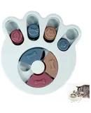 Anti-suffocation interactive educational toys for pets with slow dispensing feeding, 2025 new dog educational toys, dog/cat food educational feeders, dog stimulation toys for small and medium-sized dogs (blue, paw prints)