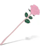 Metal Pink Rose Bookmark for Reading Lovers - Pink Rose