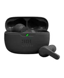 JBL Vibe Beam - True Wireless JBL Deep Bass Sound Earbuds, Bluetooth 5.2, Water & Dust Resistant, Hands-free call with VoiceAware, Up to 32 hours of battery life (Black)