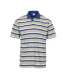 Gioberti Mens Regular Fit Stripe Short Sleeve Polo w/ Pocket