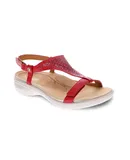 Revere Santa Fe Back Back Strap Sandals In Summer Red