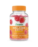 Lifeable® Collagen peptides 100 mg with Biotin 10,000 mcg Gummies - Hair Skin Nail - 60 Count