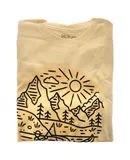 Kids Crew Tee - Fish Scene - Natural by DelSol for Kids - 1 Pc T-Shirt (YM)