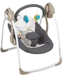 Electric Baby Swings for Infants to Toddler, Soothing Portable Baby Swing, Compact Automatic Baby Swing with Music, Comfort Baby Swing with Adaptable Speed, 6-25 lbs 0-9 Months