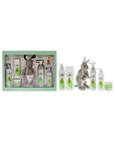 Baby Gift Pack by ONEA for Kids - 6 Pc 6.8oz Baby Moisturizer, 4.2oz Baby Massage Oil, 3.5oz Natural Apple Baby Powder, 6.8oz Baby Top to Toe Wash, 3.35oz Barrier Balm, Kangaroo Plush Toy
